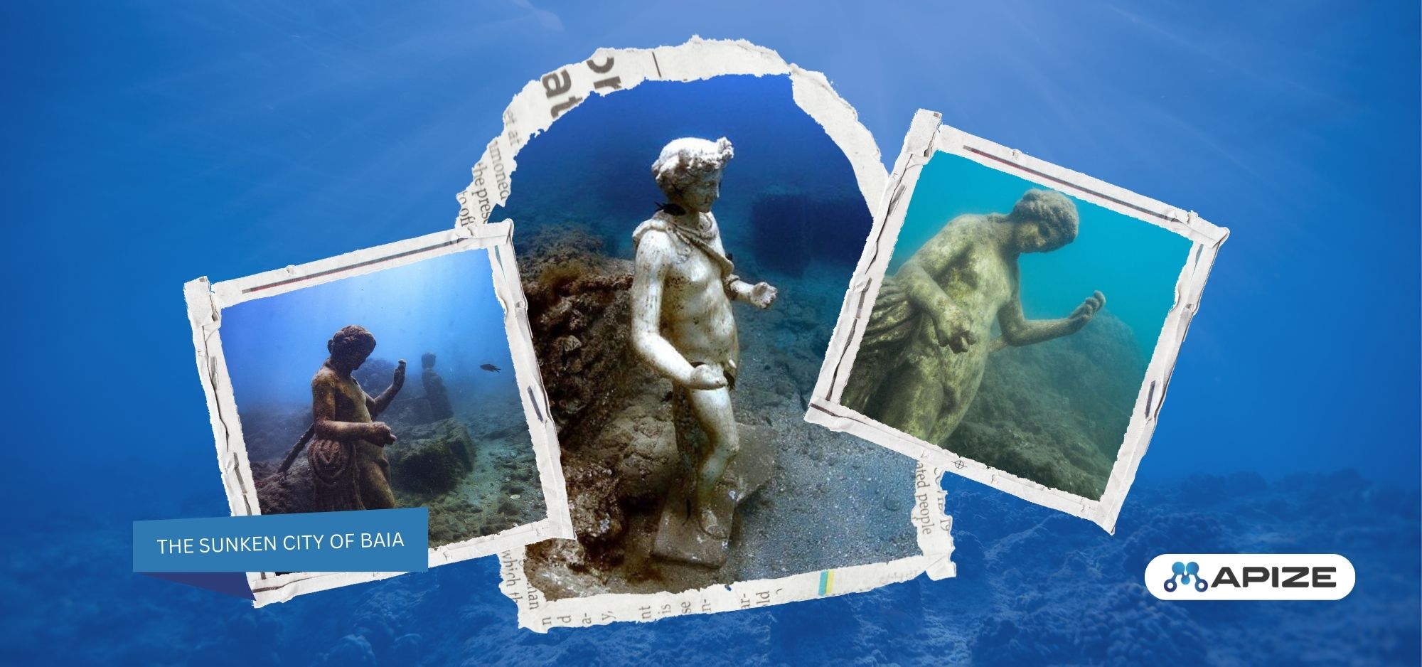Remains of the Ancient city of Baia on Google Earth