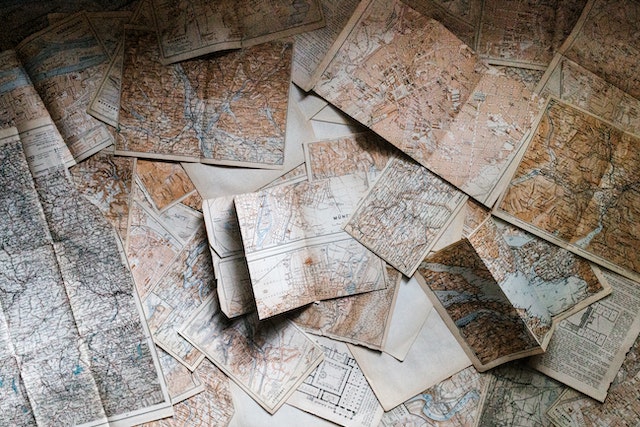 Various maps of geographic regions with different zip codes