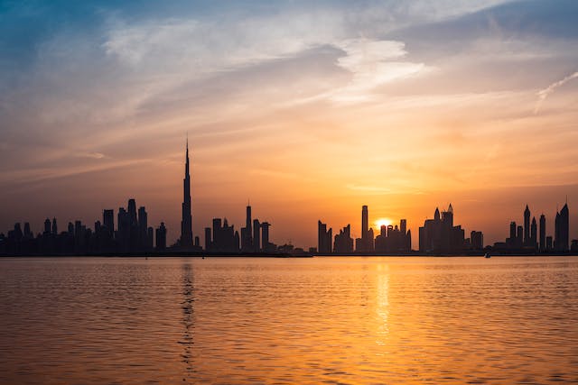 Burj Khalifa’s height in comparison to other skyscrapers.